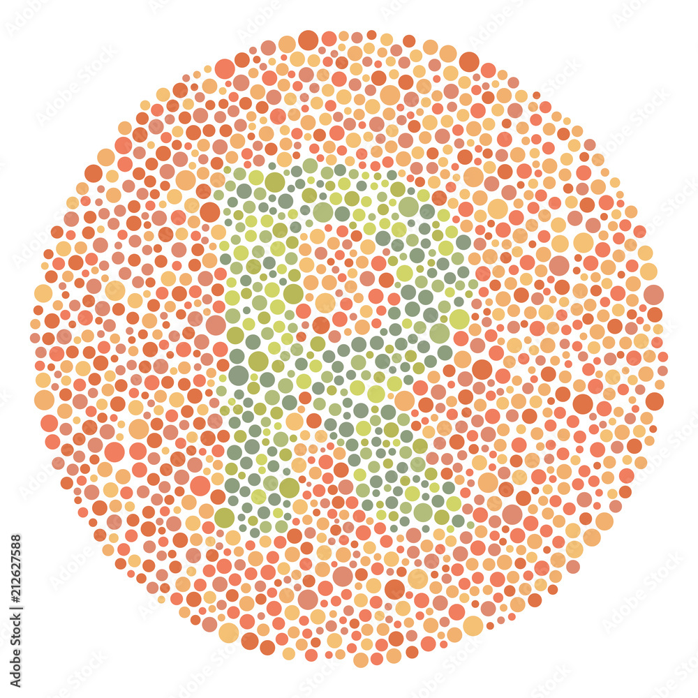 Red Green Color Blind Test Upper Letter R Stock Illustration Adobe Stock