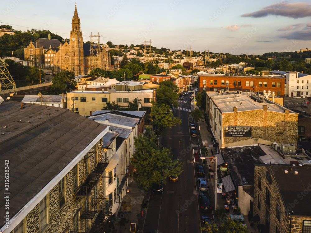 Aerial View of Manayunk PA