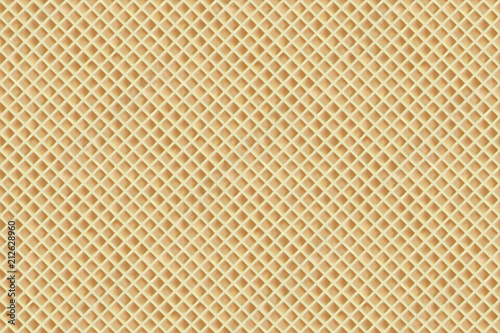 Waffle seamless pattern. Vector background