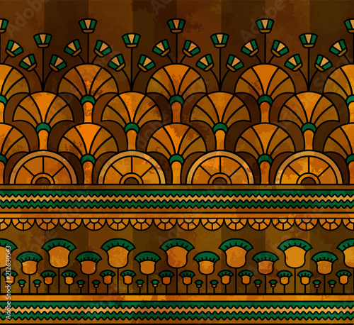 Egyptian ornament.Egyptian pattern. Seamless pattern in Egyptian style. Vector illustration