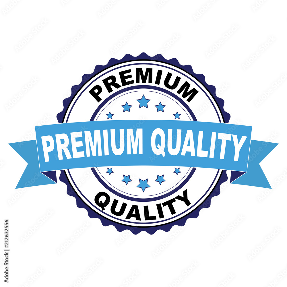 Obraz premium Blue black rubber stamp with Premium quality concept