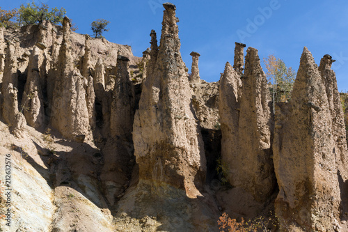 Autumn Landscape of Rock Formation Devil's town in Radan Mountain, Serbia