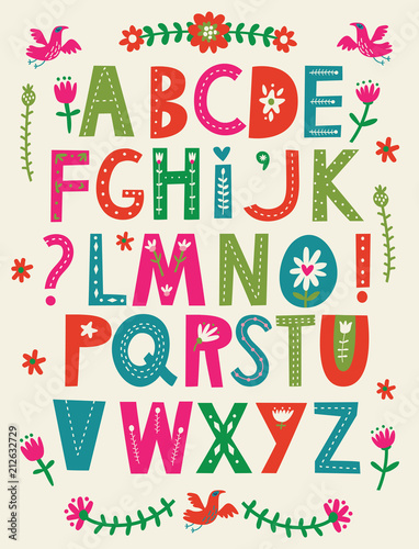 decorative ABC vector