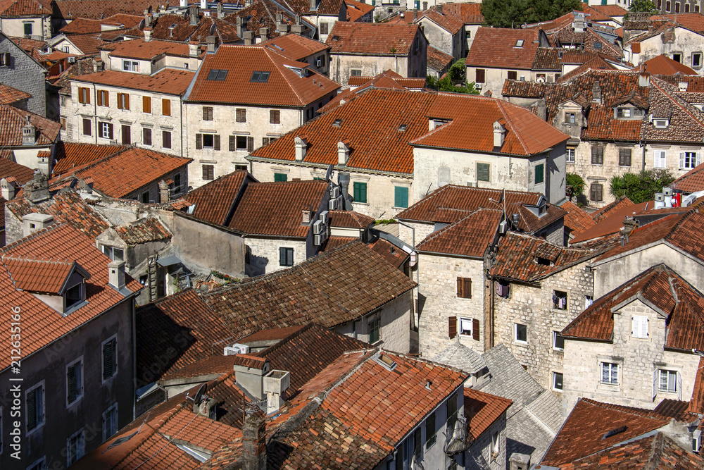 Fototapeta premium The old town of Kotor, Boka Bay, Montenegro