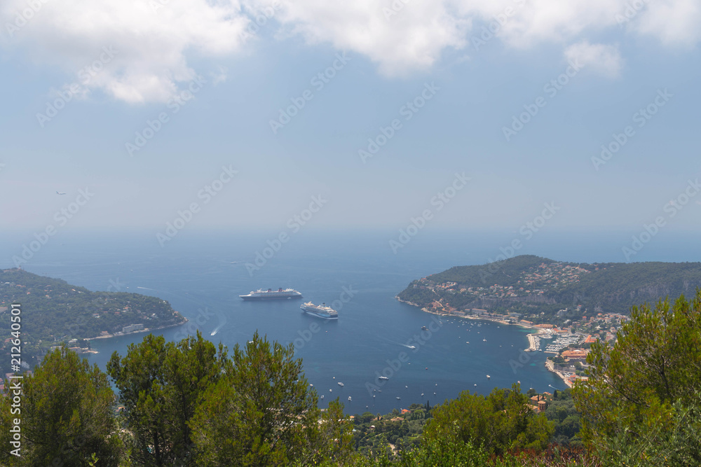 Blick auf das Cap Ferrat von der Grand Corniche