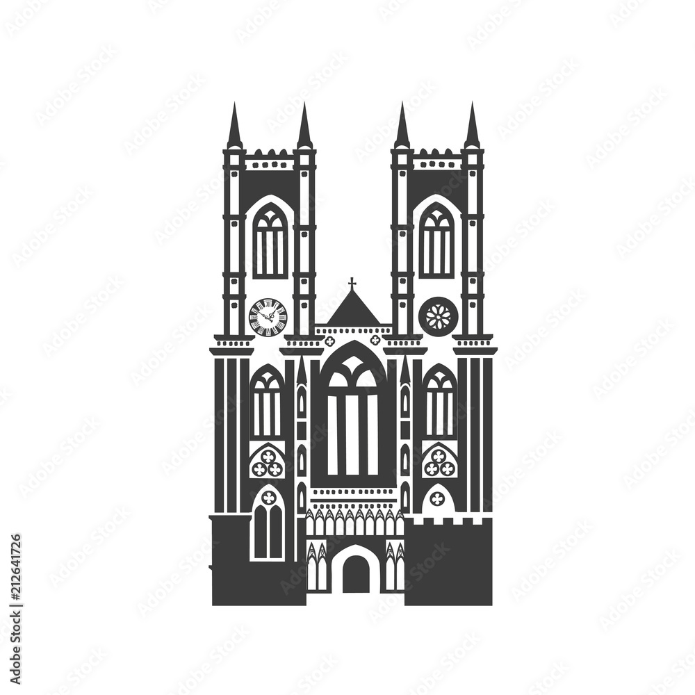 Vector icon of Westminster Abbey