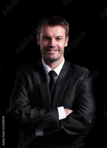 portrait in full length of confident businessman © ASDF