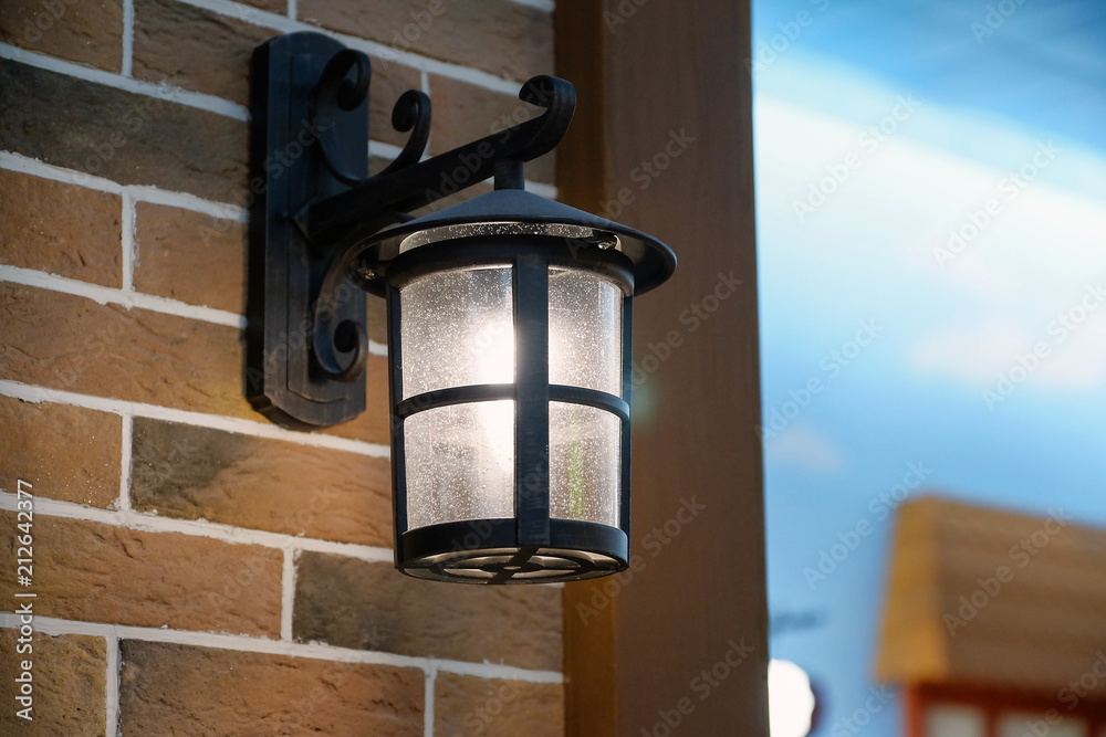 Evening light shines. Hanging on the wall. France. Evening light shines. Hanging on the wall. France.