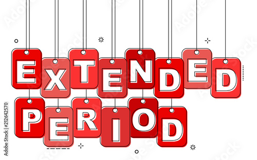 red flat line tag extended period