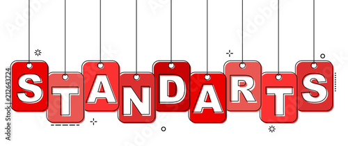 red flat line tag standarts