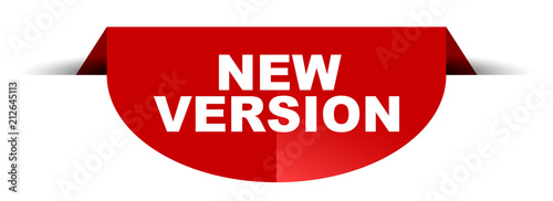 red vector round banner new version
