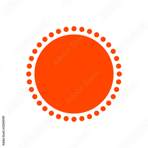 Sunny Logo Design Element, vector illustration isolated on white background.