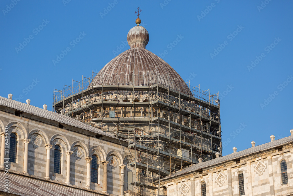 Cathedral of Pisa under construction