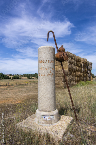 Símbolos del Camino de Santiago en la Via de la plata en la provincia de Zamora  photo