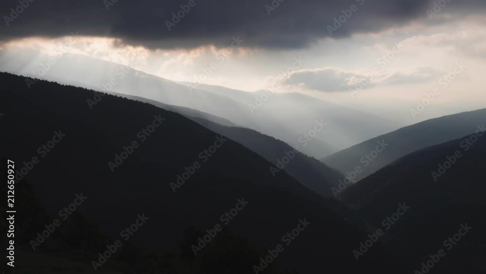 Time Lapse, Lightstreaks At Sunrise At Serra De Montgrony, Pyrenees, Spain - graded Version Time Lapse, Lightstreaks At Sunrise At Serra De Montgrony, Pyrenees, Spain - graded Version