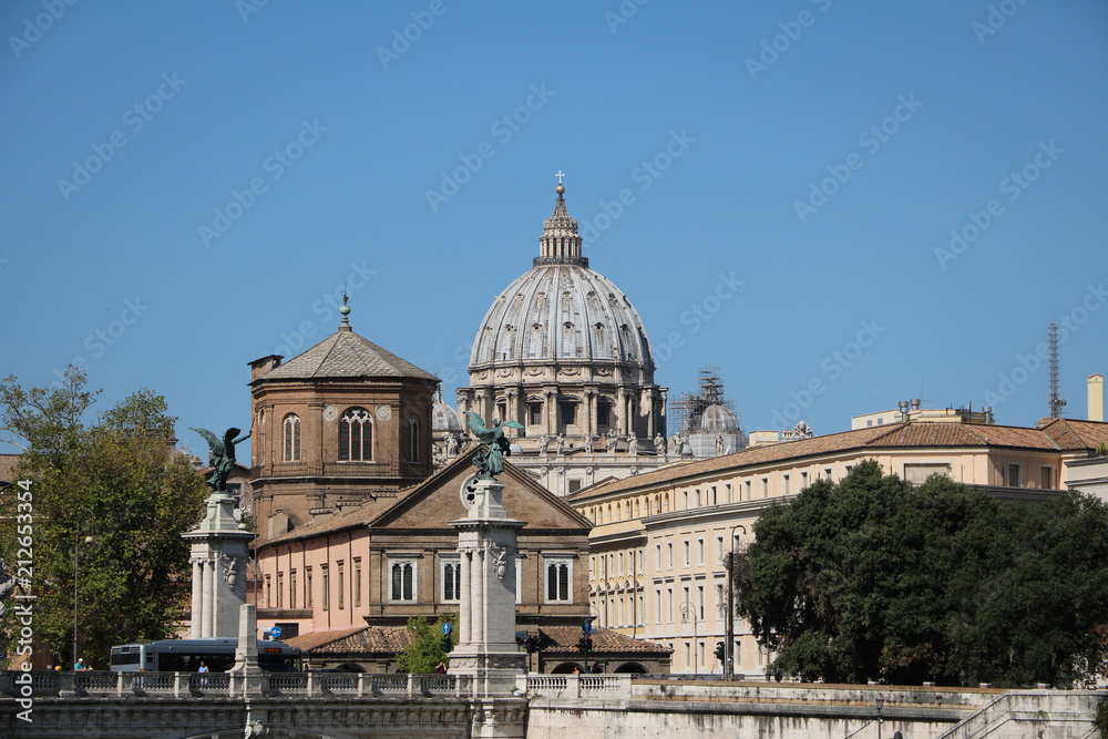 View to Vaticancity in Rome, Italy 