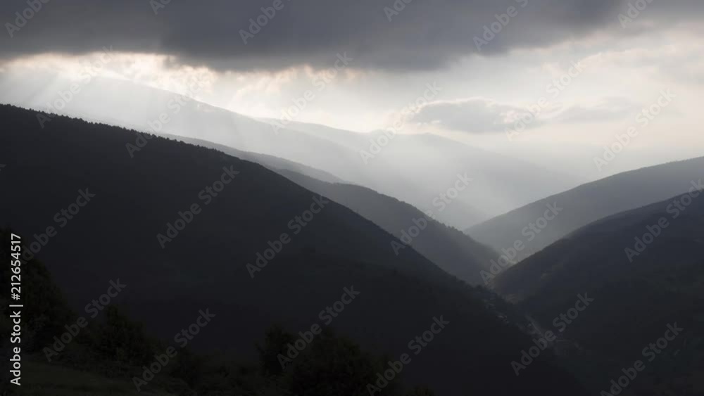 Time Lapse, Lightstreaks At Sunrise At Serra De Montgrony, Pyrenees, Spain - ungraded Version Time Lapse, Lightstreaks At Sunrise At Serra De Montgrony, Pyrenees, Spain - ungraded Version