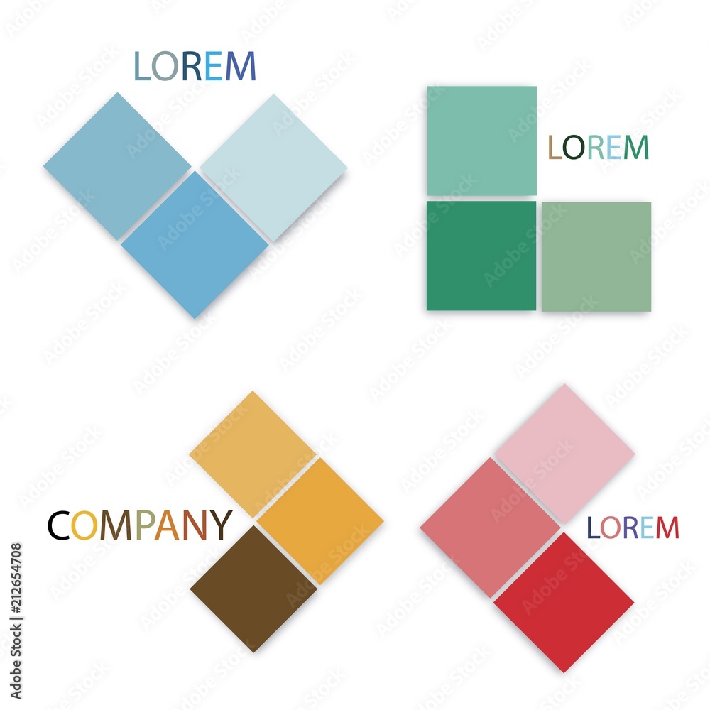 Set of Logos Elements Templates for Business