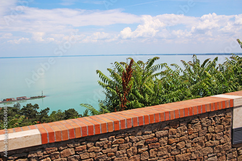 Balaton Hungary Tihany European big lake view 2018 photo