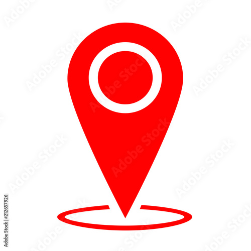 map pin gps icon location pointer illustration