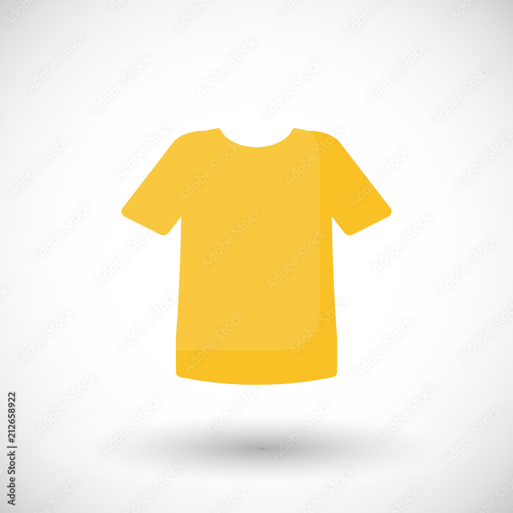 Vector illustration t-shirt flat icon