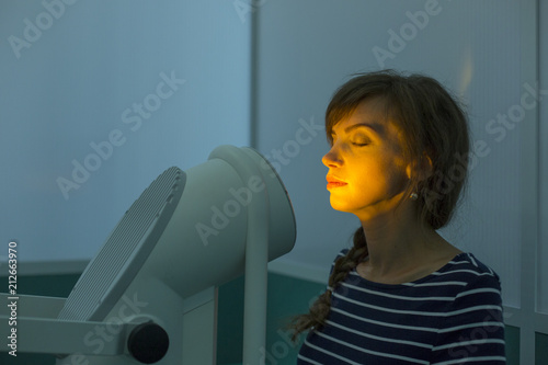 Photo therapy. The clinic procedure which makes your skin more shiny, smooth and clean.