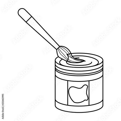paint jar and brush icon