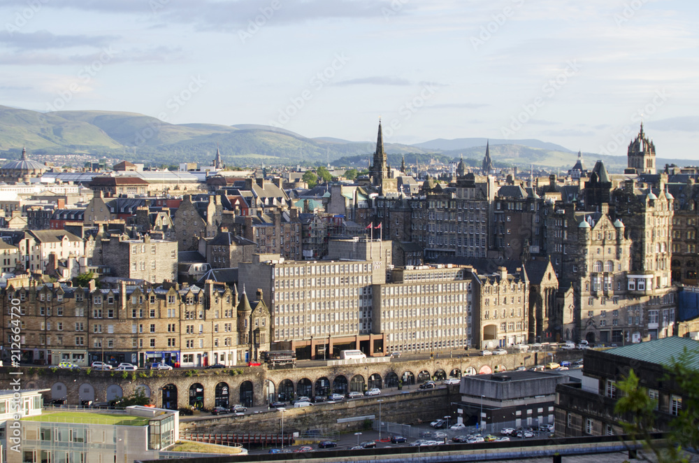 Looking Over Edinburgh Old Town