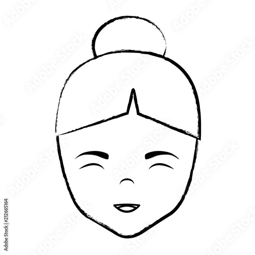 Asian woman icon