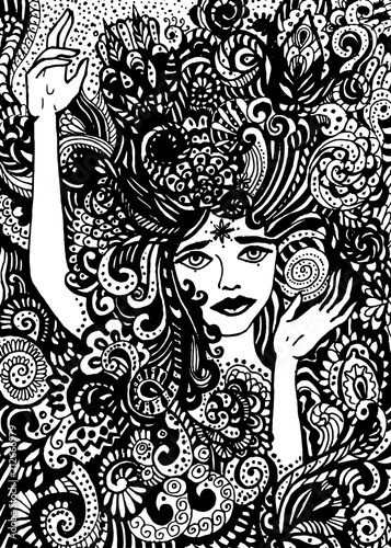 vettoriale bellissima ragazza ispirazione