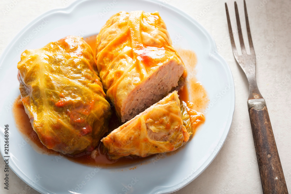 Golabki. Polish meat stuffed cabbage Golabki. Polish meat stuffed cabbage