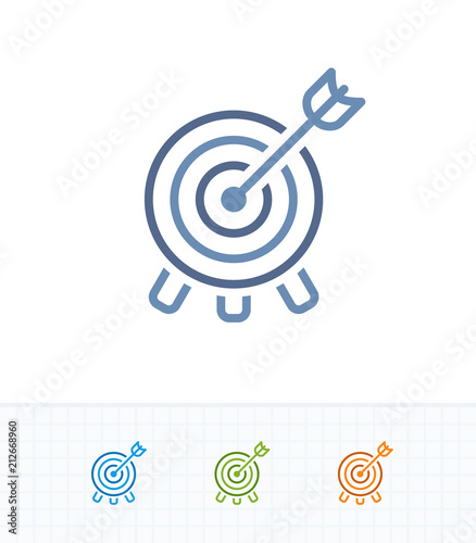 Tripod Bullseye - Contrast Dash Icons . A professional, pixel-aligned icon .