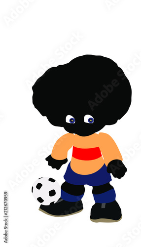 soccer player, ready to score a goal