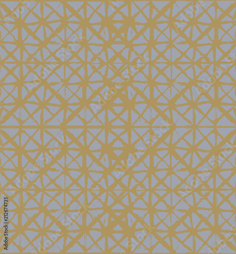 Elegant Kimono Texture Organic Seamless Vector Pattern. Ink Boho Batik, Wabi Sabi, Tie Dye Hipster Fashion Simple Geo Design Prints. Traditional Seamless Kimono Background, Male Fashion Geo Ornament.