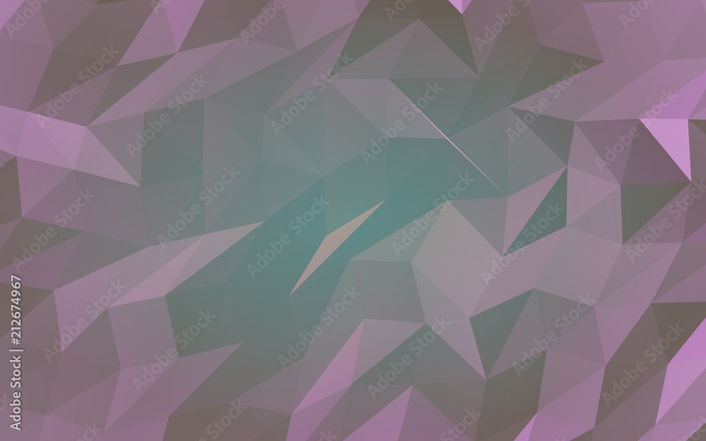 Fototapeta premium Abstract triangle geometrical purple background. Geometric origami style with gradient. 3D illustration