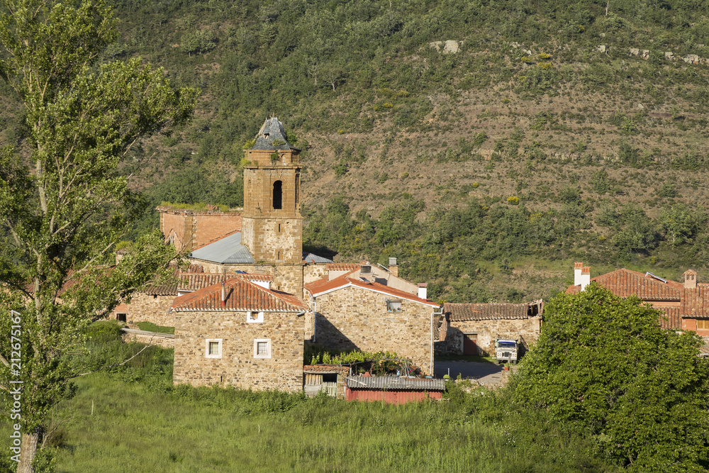 Treguajantes de Cameros village in La Rioja province, Spain