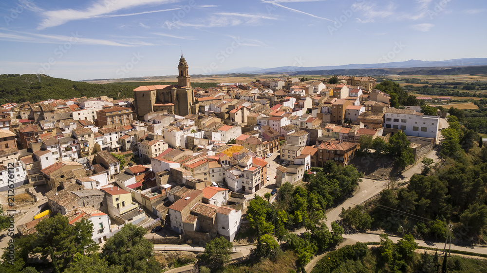View of Lerin village in Navarra province, Spain