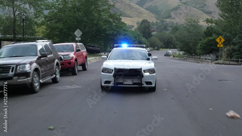 Pulled over by the police .