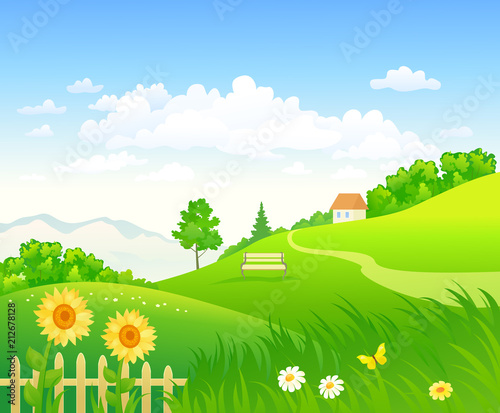 Summer country day