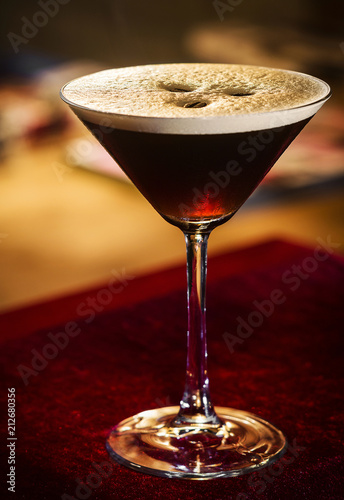 coffee espresso cream martini cocktail drink glass