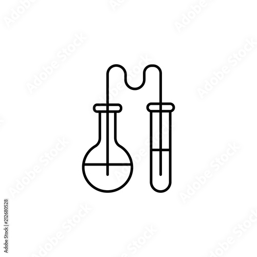 attributes for chemistry class icon. Element of education icon for mobile concept and web apps. Thin line attributes for chemistry class icon can be used for web and mobile