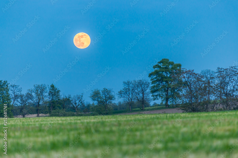 Full moon over Pennsylvania Fields Full moon over Pennsylvania Fields