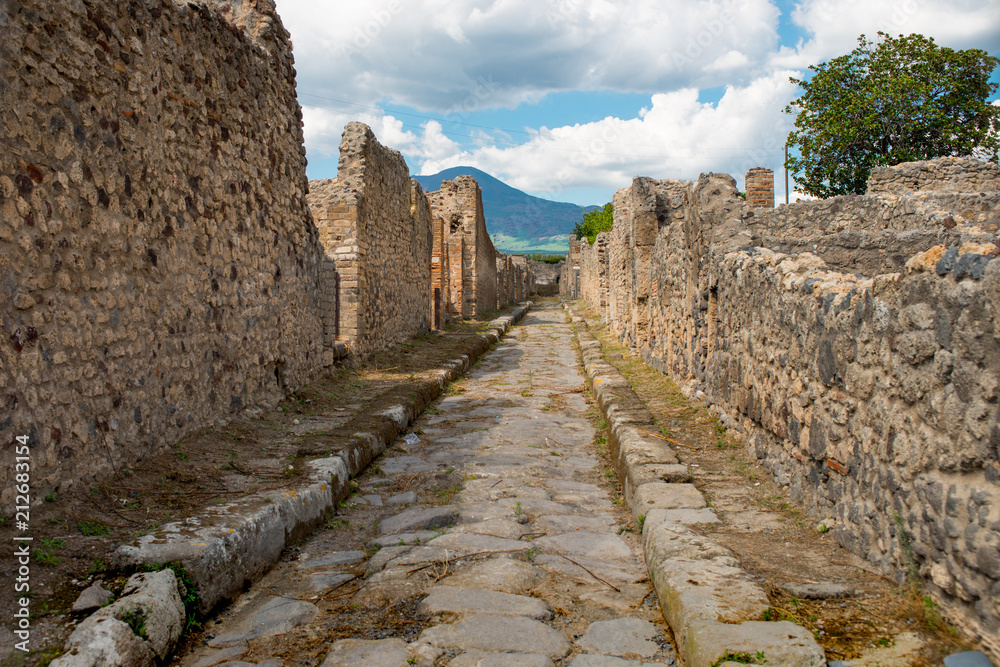 Ruins of Pompeii - residential neighborhood Ruins of Pompeii - residential neighborhood