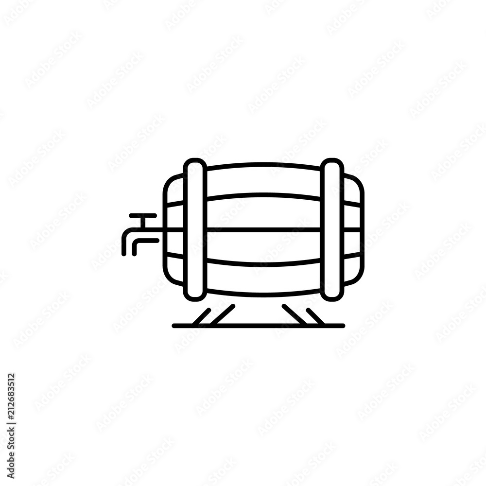 beer Barrel icon. Element of food and drinks icon for mobile concept