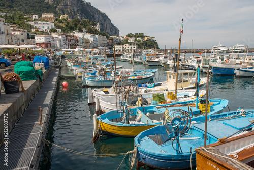 Capri island harbor, Amalfi Coast, Italy