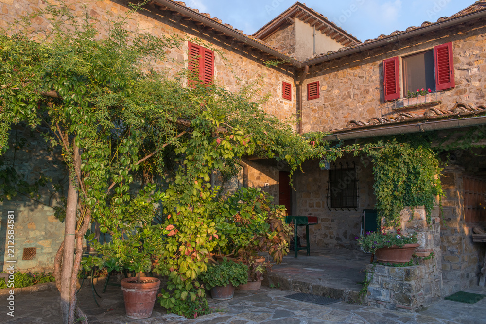 Tuscan farmhouse, Chianti region, Italy