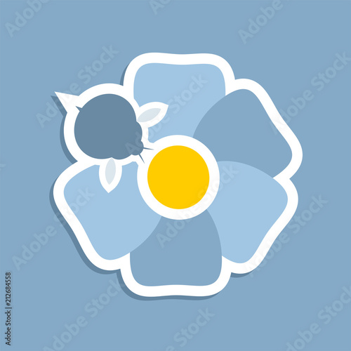 Pollination flower icon