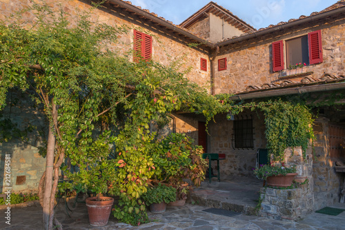 Tuscan farmhouse  Chianti region  Italy