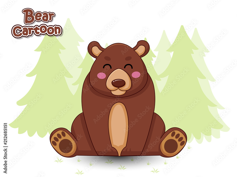Cute Cartoon Bear Characters. Vector Illustration Cartoon Style. Stock Vector | Adobe Stock Cute Cartoon Bear Characters. Vector Illustration Cartoon Style. Stock Vector | Adobe Stock
