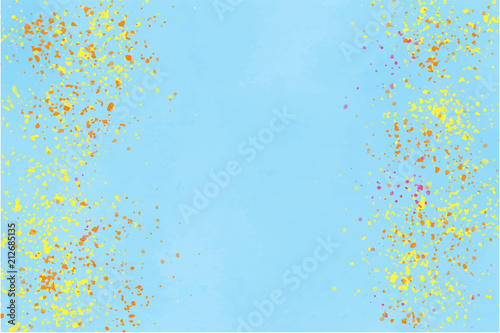 イラスト　背景　花びら　水彩
